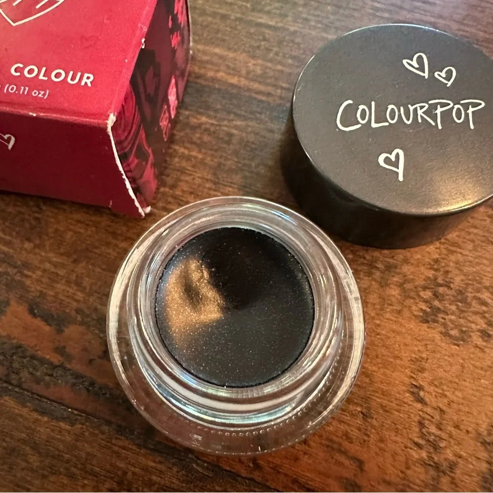 Colourpop Creme Gel Colour Hustla Eyeliner Eye Liner Metallic Black Silver